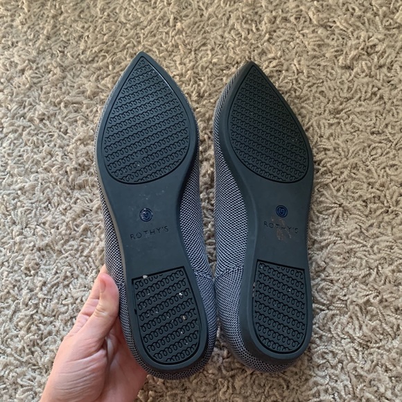 Rothy’s The Point Grey Heathered Pointed Toe Flats, size 8 - Picture 4 of 6